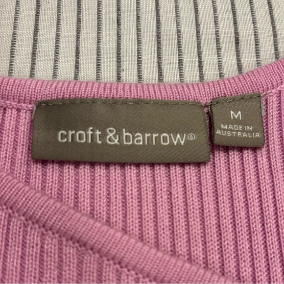Croft & Barrow Pink Ribbed Tank Top - Picture 7 of 10